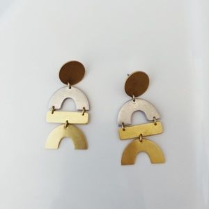 Madewell geometric dangle earrings